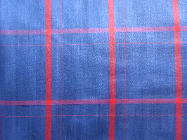  格子織り出し米沢紬着物・道行コートアンサンブル